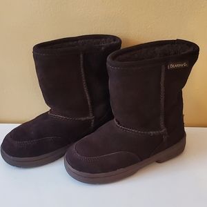 BearPaw toddler sheepskin boots. Brown. Size 12. Boy or girl